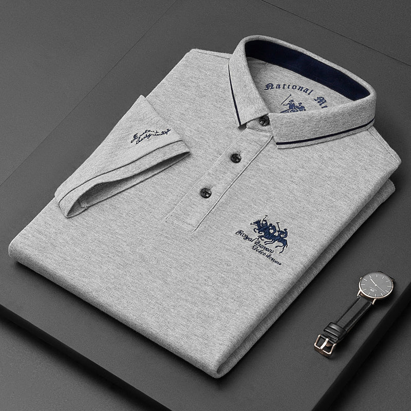 Marco – Kortærmet poloshirt med kontrastkant og klassisk knap