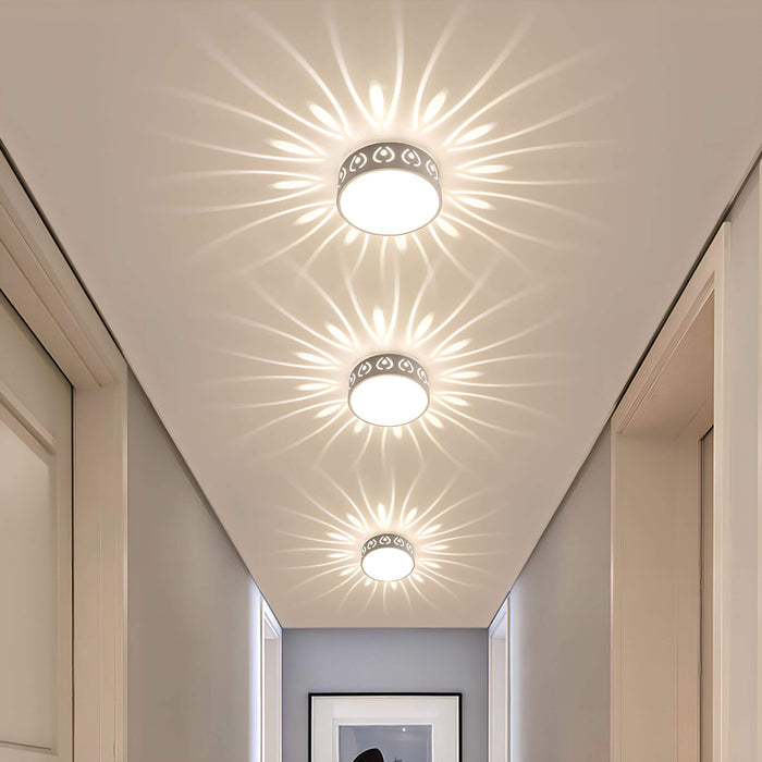 LumaGlow – LED loftlampe med blød lysprojektion og elegante mønstre
