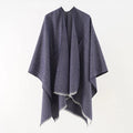 Janice – Hyggelig sjal poncho med wrap design og flatterende silhuet