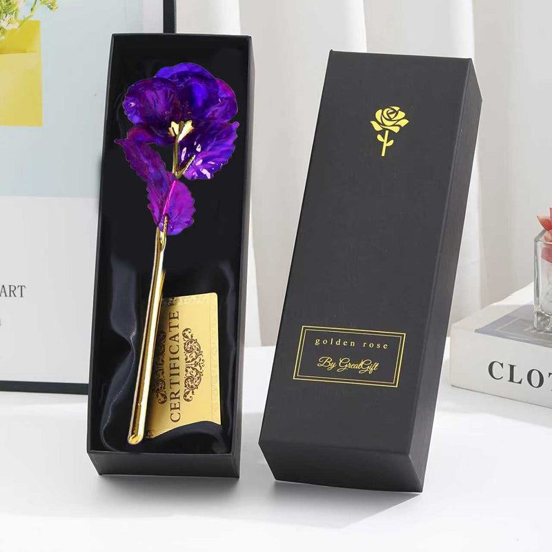 RoseLuxe – 24K Forgyldt Rose i Luksuriøs Gaveæske