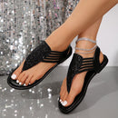 Patricia - Glimrende sandaler med stropper med flad sål og åben tå design