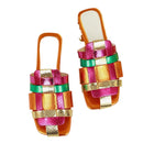 Kathleen – Moderne hjemmesko med farverige stropper og åben tå-design