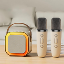 EchoTune – Mini karaoke højttaler med trådløse mikrofoner til sangsjov derhjemme