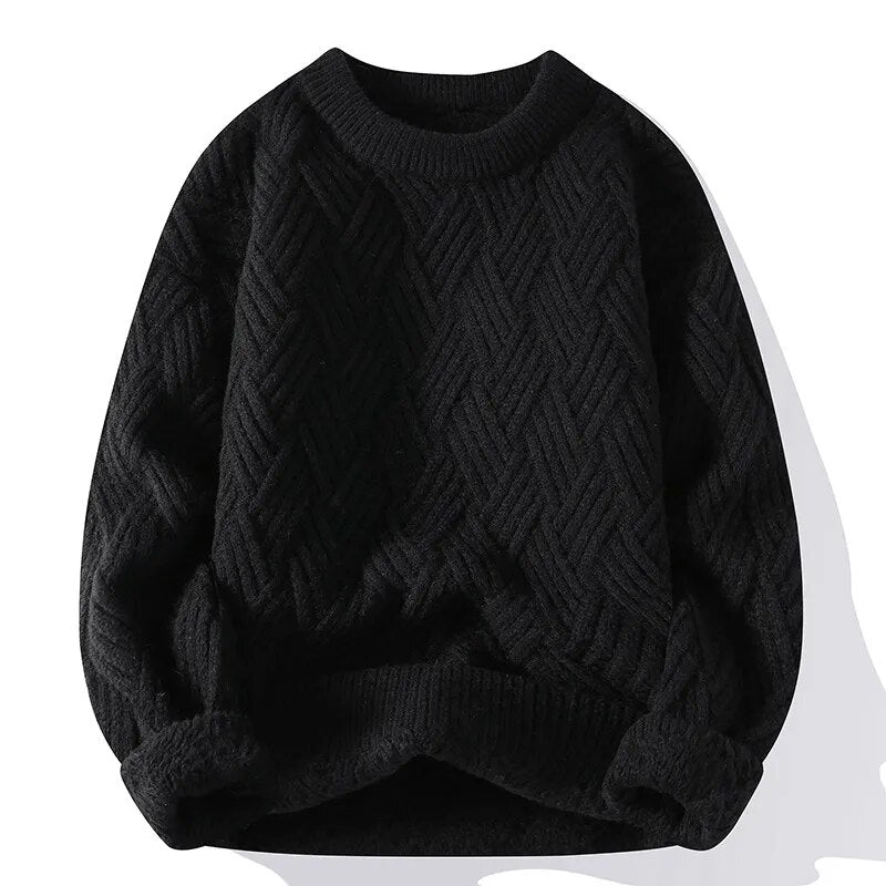 Emma – Oversized sweater med rund hals og ribkanter