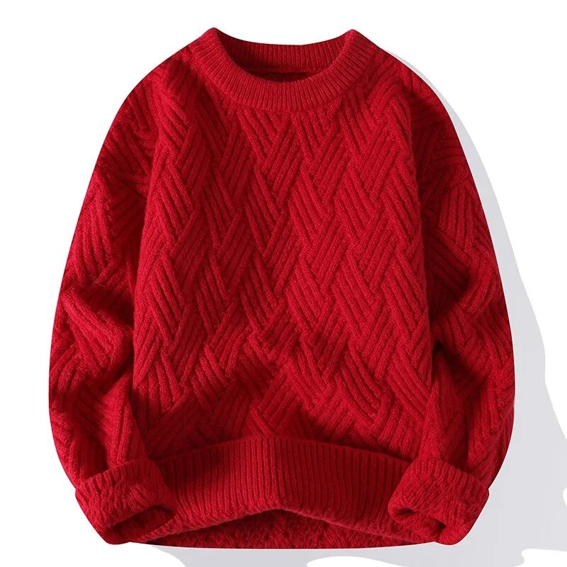 Emma – Oversized sweater med rund hals og ribkanter
