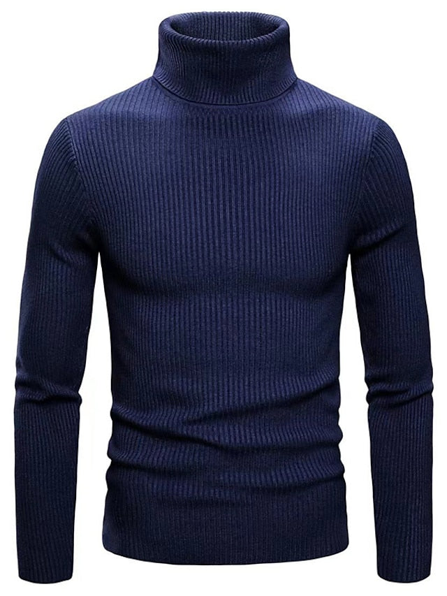 Lukas - Slim Fit Rullekravesweater til Varmen og Stil