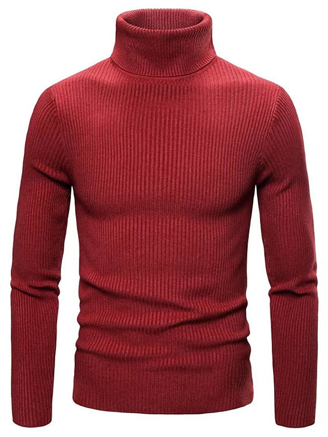 Lukas - Slim Fit Rullekravesweater til Varmen og Stil