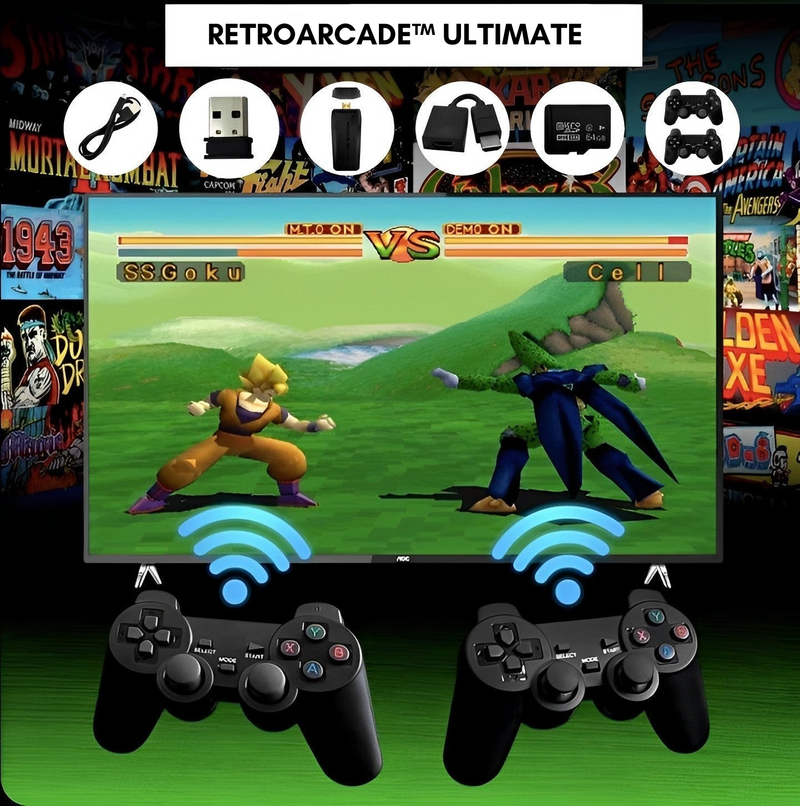 RetroArcade™ Ultimate - 15,000 spil + 2 trådløse controllere