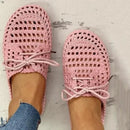 Viera – Åndbare flade hjemmesko med åben tå design