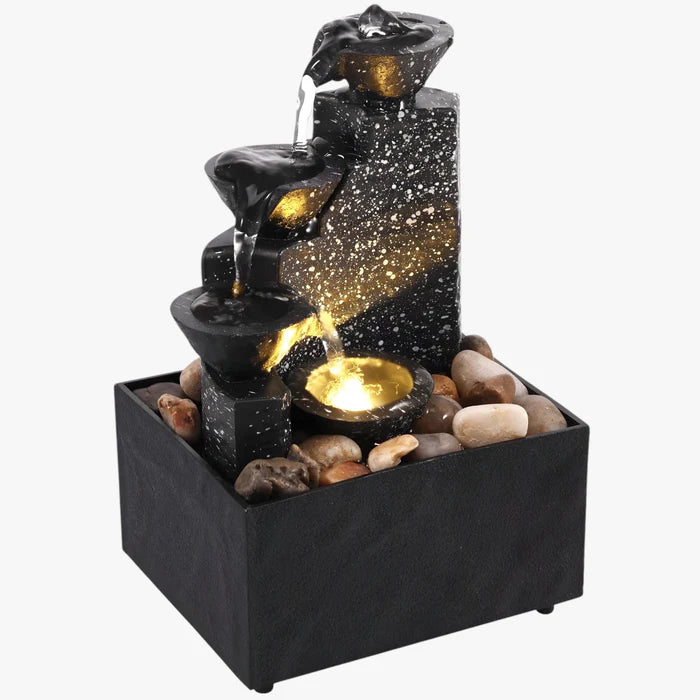 TranquilFlow – Beroligende Vandfaldsfontein til Afslapning i Hjem og Kontor