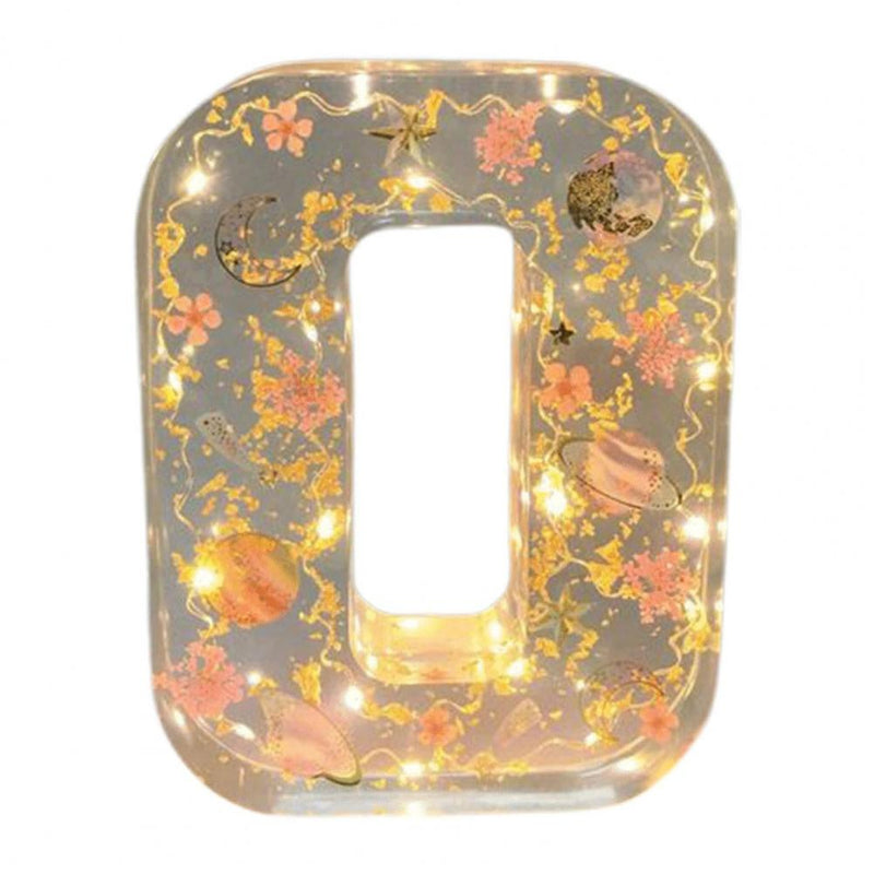GlowPetal – Personlig Bogstavlampe Med Smukt Blomsterdesign