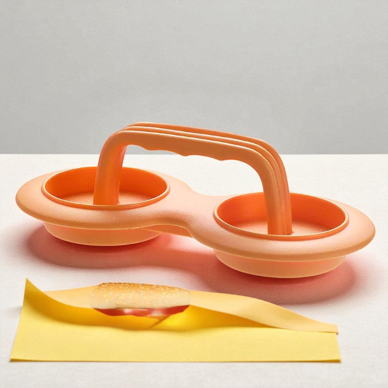 PattyPress – Dobbel Burgerpresse med Non Stick Design