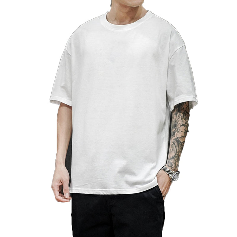 Benjamin – Oversized T skjorte med rund hals og korte ærmer