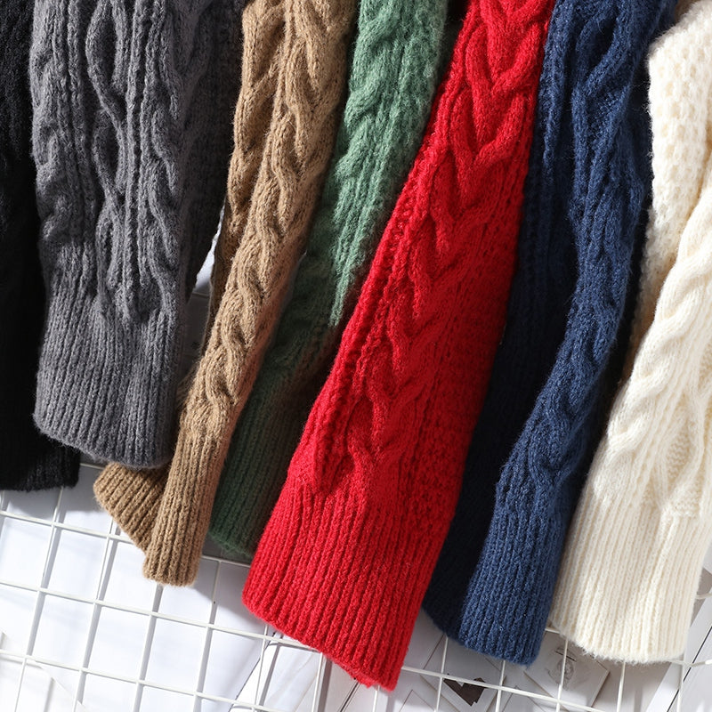 Emma – Oversized sweater med rund hals og ribkanter