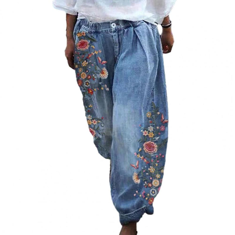 Maya – Jeans med afslappet pasform og dristigt design med vide ben