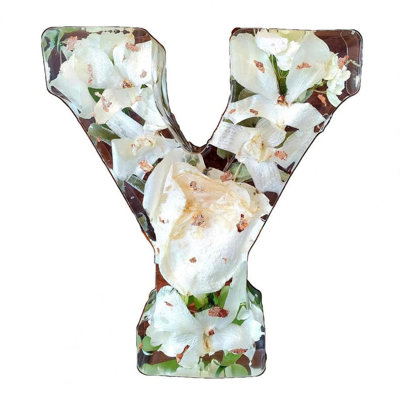 GlowPetal – Personlig Bogstavlampe Med Smukt Blomsterdesign
