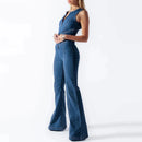 Lyra - Bodycon Rygfri Hjerte Jumpsuit
