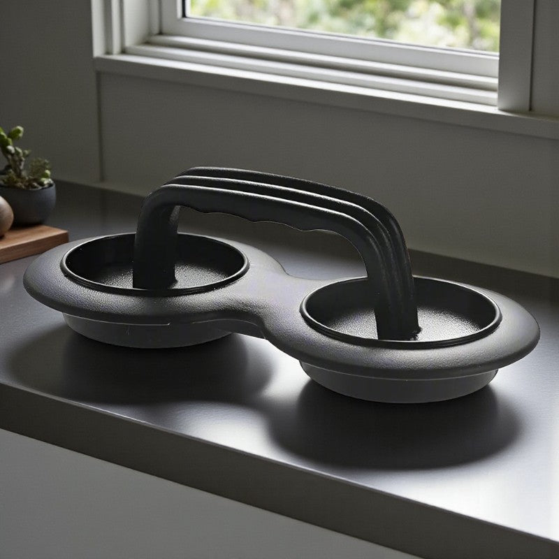 PattyPress – Dobbel Burgerpresse med Non Stick Design