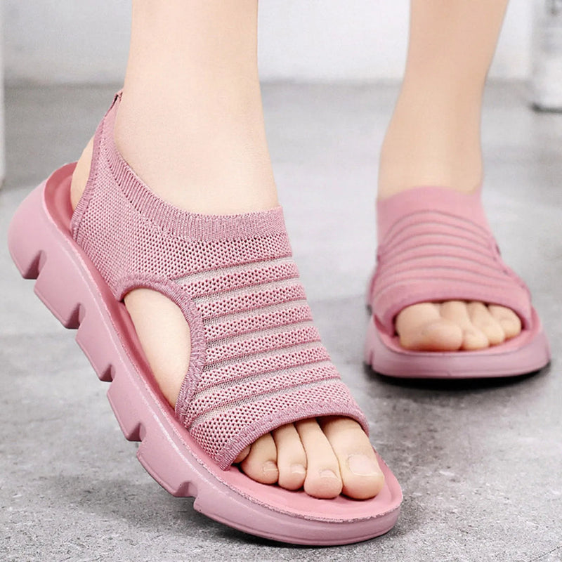 Chloe - Kilesandaler med åben tå og udskæringsdesign