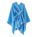 Janice – Hyggelig sjal poncho med wrap design og flatterende silhuet
