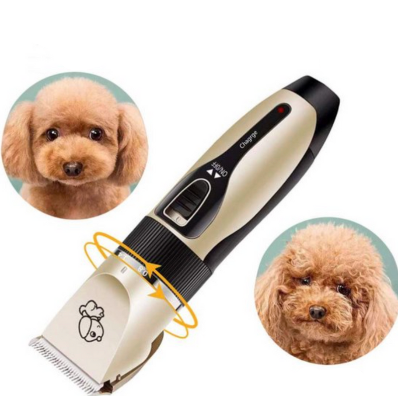 PetEdge – Hundehårstrimmer med justerbare blade og plejeværktøj