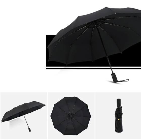 WeatherGuard - Vindtæt miniparaply med udvidelse med et enkelt klik