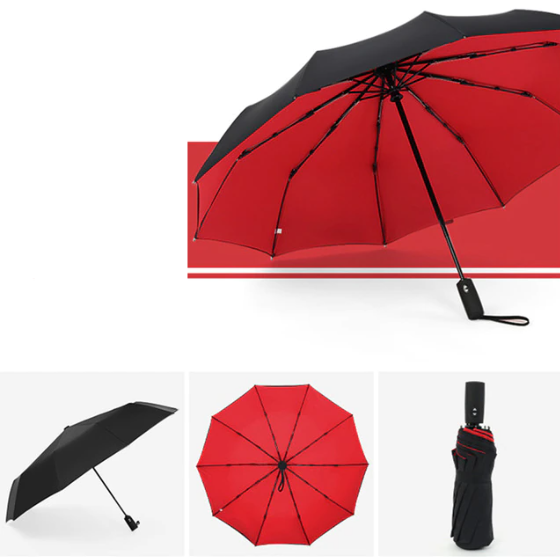 WeatherGuard - Vindtæt miniparaply med udvidelse med et enkelt klik