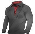 Conrad - Slim-fit sweatshirt med knappet krave