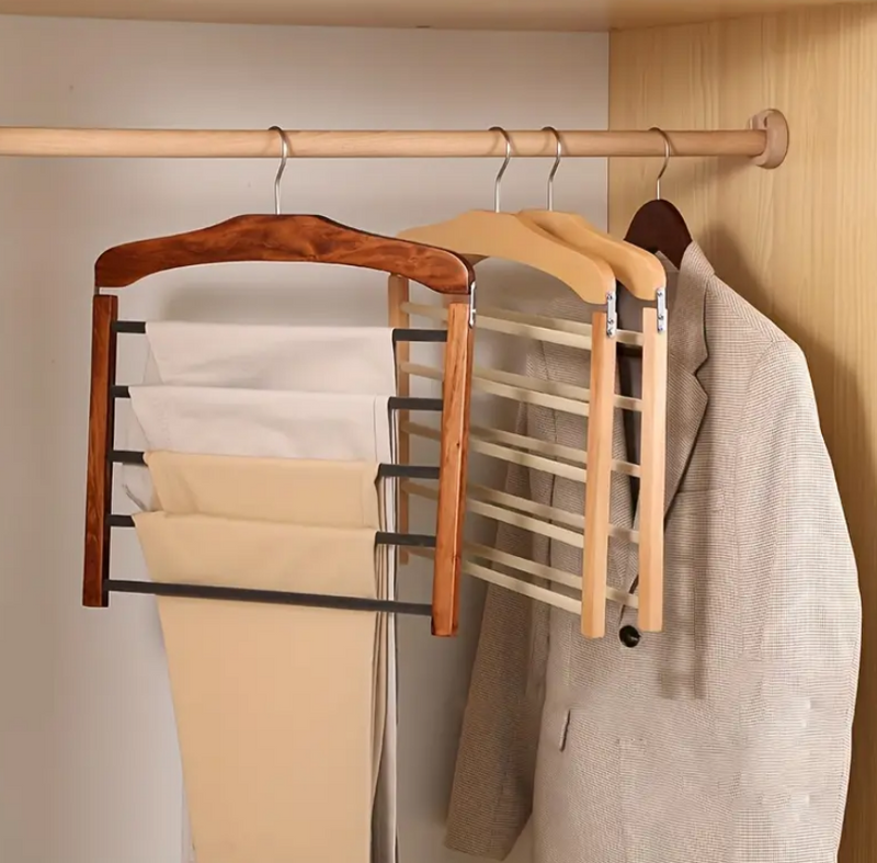 WoodFlex - Multifunktionel Bøjle til Organisering af Tøj