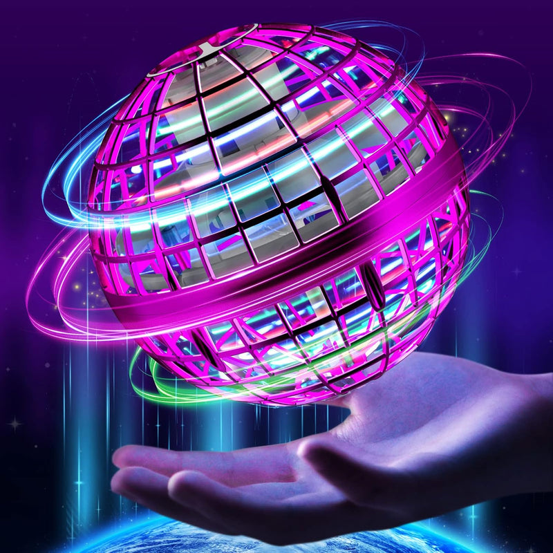 HoverSphere – AI flyvende spinnerkugle med boomerang effekt og LED lys