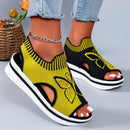 Isabella - Moderne sandaler med ankelrem og sommerfugleprint