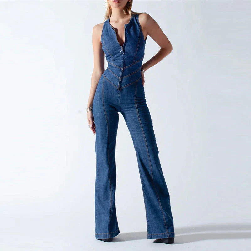 Lyra - Bodycon Rygfri Hjerte Jumpsuit