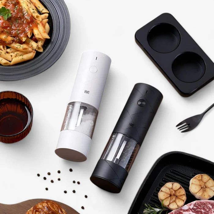 SpiceMaster – Elektrisk Peber- og Saltkværn med LED og 6 Justerbare Hastigheder