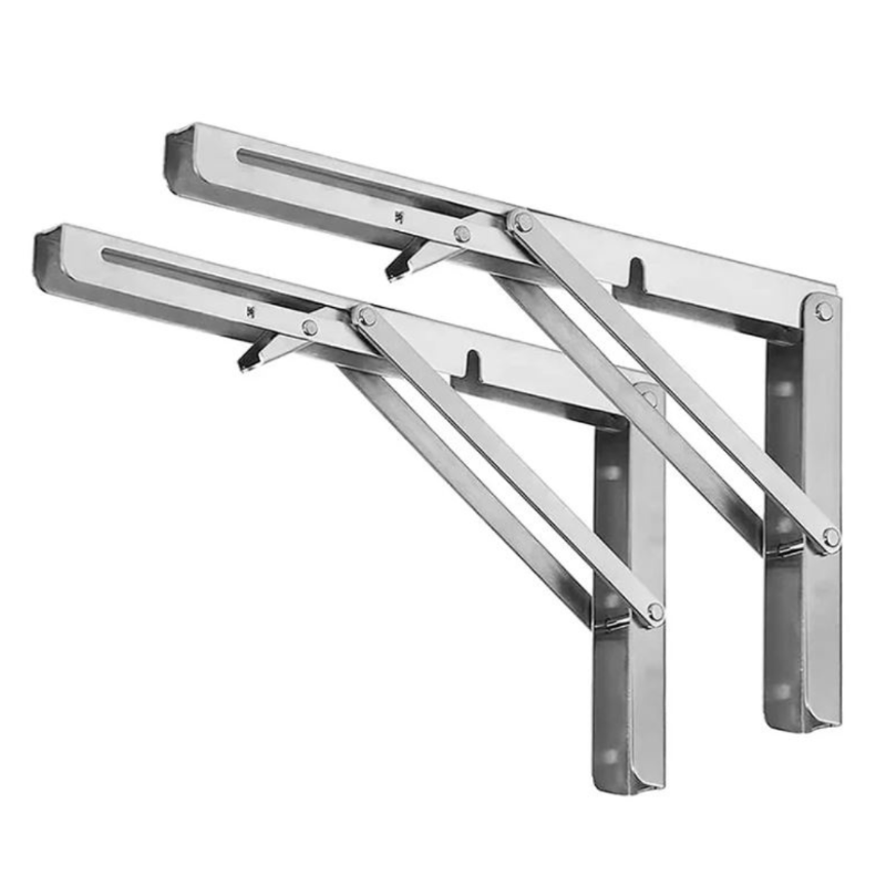 FoldMount - 2 delt kraftig foldbar hyldebeslag med justerbar støtte