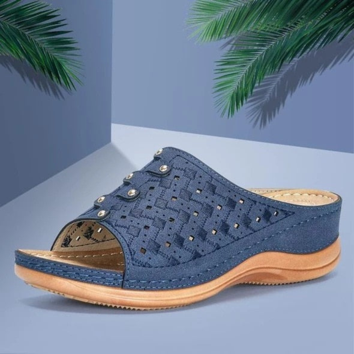 Maya - Elegante sandaler med åben tå og kontureret sål