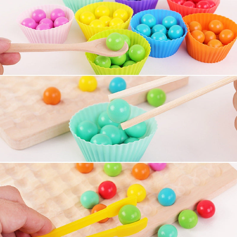 TinyBead - Montessori Matchende Puslespil i Træ