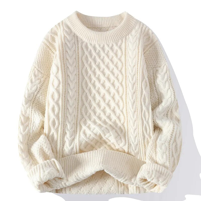 Emma – Oversized sweater med rund hals og ribkanter
