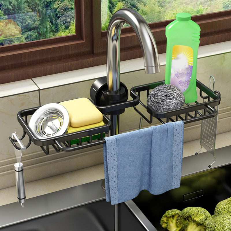 CleanRack – Sink organizer vandhanehylde med hængekurvefunktion