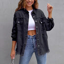 Emma - Klassisk Slim Fit Denimjakke Til Moderne Stil