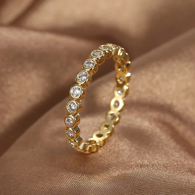 Annie – Boble ring med klynget glans og afrundet silhuet