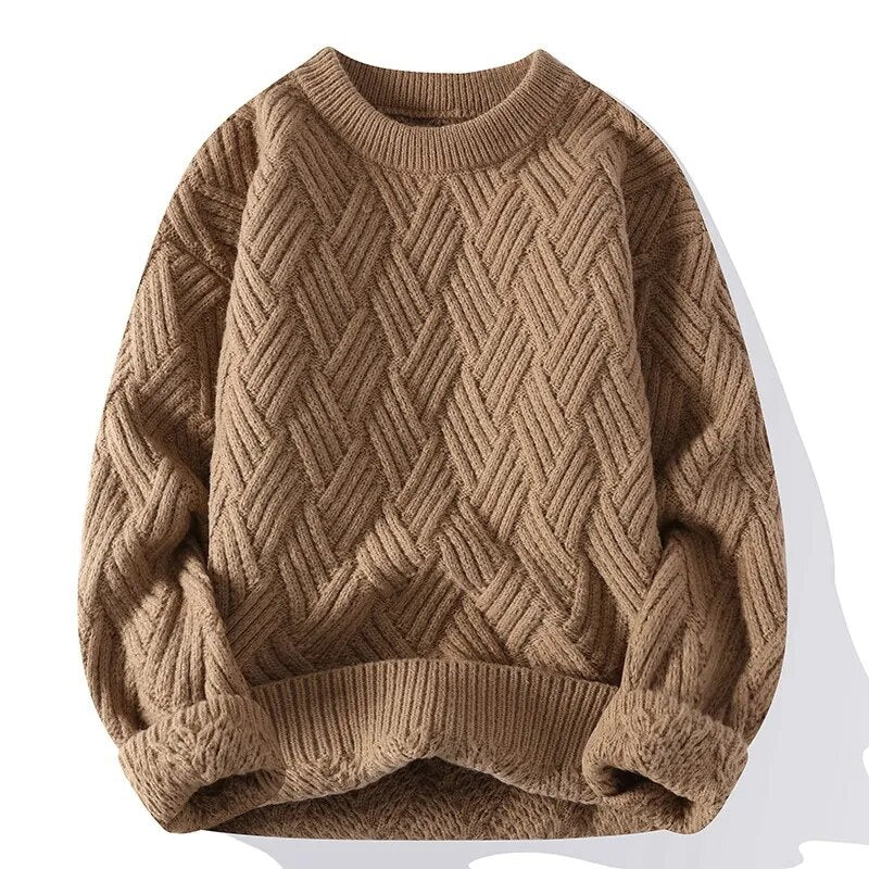 Emma – Oversized sweater med rund hals og ribkanter