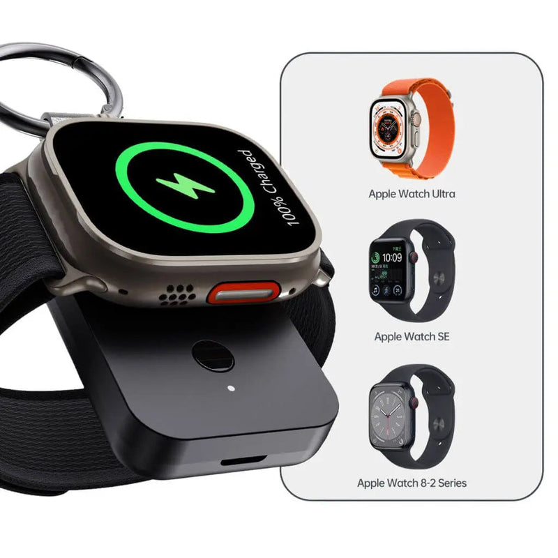 ChargeLoop – Powerbank til Apple Watch med trådløs opladning og nøgleringsdesign