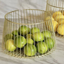 GoldenNest – Elegant Kurv i Guldtråd til Stilfuld Opbevaring