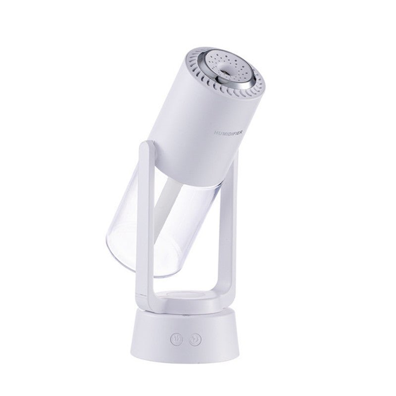 BreezeFlow – Roterende luftfugter med LED og cylindrisk form samt timerfunktion