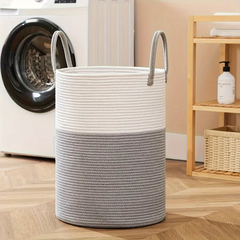 LundraBin – Sammenklappelig vasketøjskurv med ekstra opbevaringsplads og elegant design