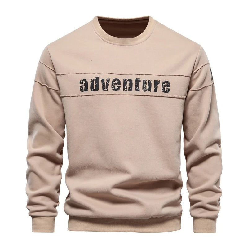 Stetson - Langærmet sweatshirt med rund hals og behagelig pasform