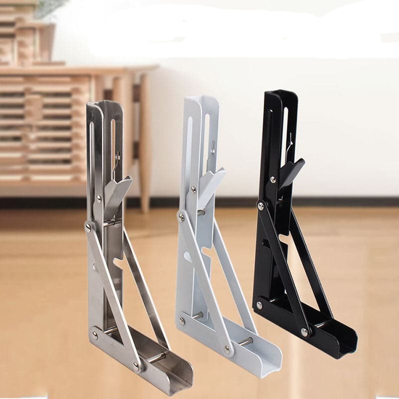 FoldMount - 2 delt kraftig foldbar hyldebeslag med justerbar støtte