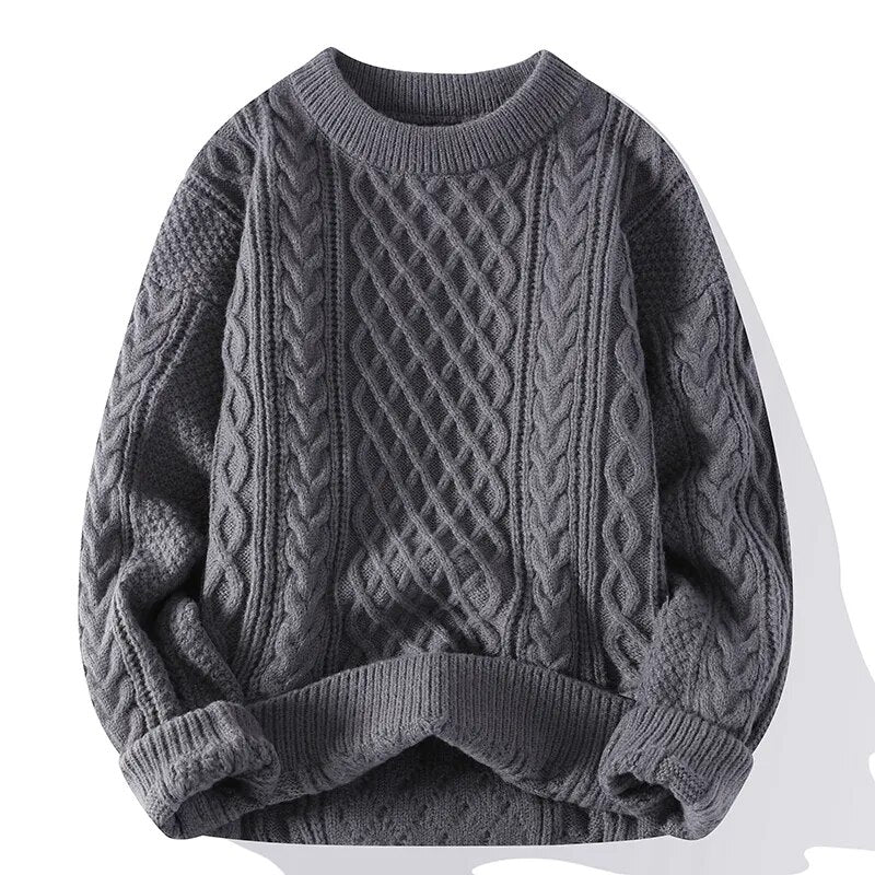 Emma – Oversized sweater med rund hals og ribkanter