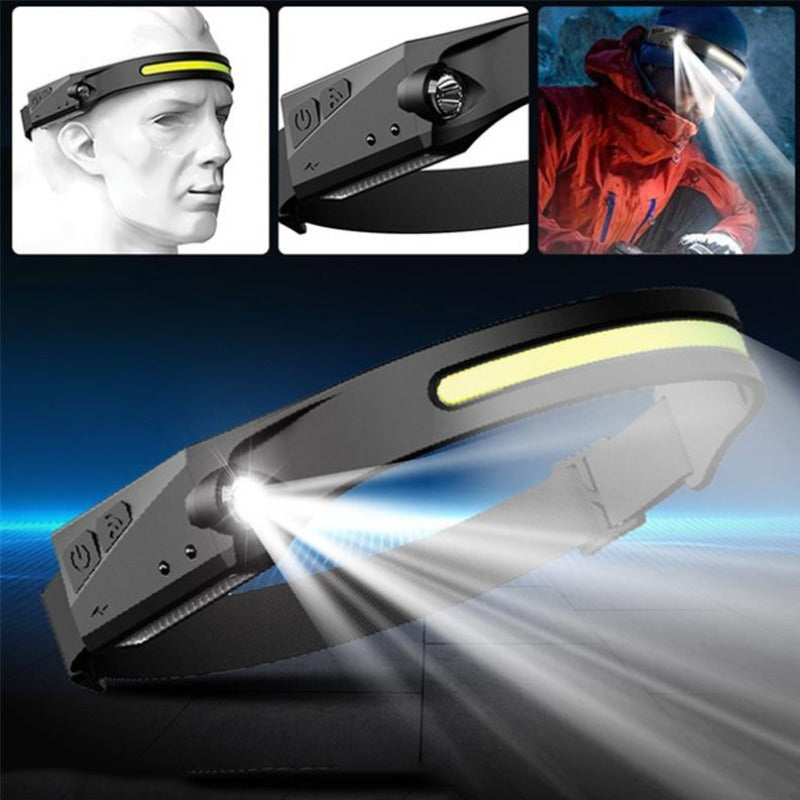GoBeam - Ultra Klar LED Pandelampe Med Bevægelsessensor Og Justerbar Rem