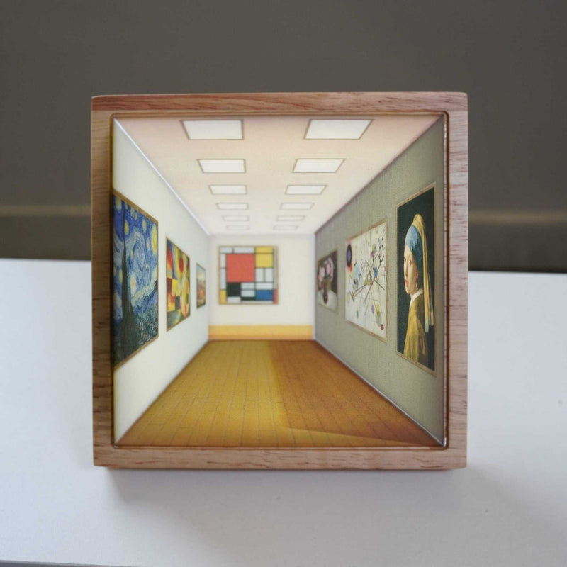 ArtGlow – 3D Optisk Illusion Væglampe med Ambient LED-Skær
